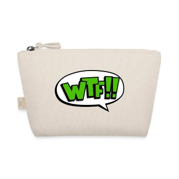 Lustiges WTF What the fuck Geschenk - Bio-Täschchen - Natur - Vorne