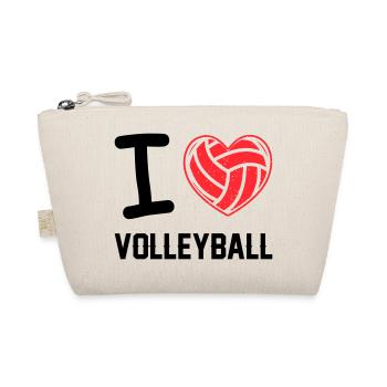 J’adore le volleyball - Trousse biologique - nature - Devant