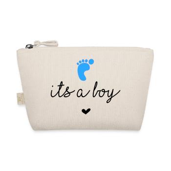 Genderreveal "Its a Boy" - Bio-Täschchen - Natur - Vorne