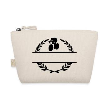 Track cyclist laurel wreath - Organic Pouch - nature - Front