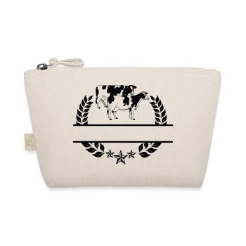 Kuh-Monogramm - Bio-Täschchen - Natur - Vorne