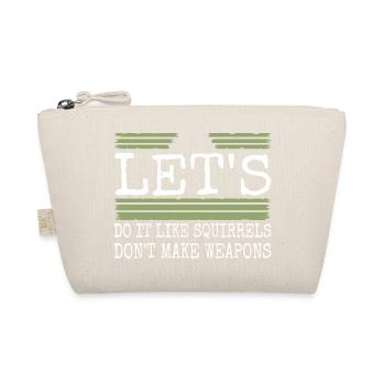 peace heart anti war child gift present gift idea - Organic Pouch - nature - Front