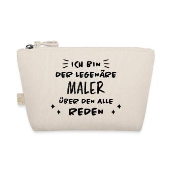 Maler Witz Spruch Meister Lackierer Maler Geschenk - Bio-Täschchen - Natur - Vorne