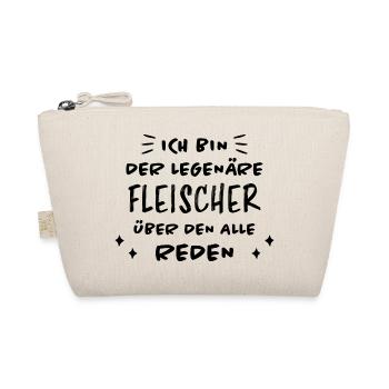 Fleischer Metzger Lustig Spruch Fleischer Geschenk - Bio-Täschchen - Natur - Vorne
