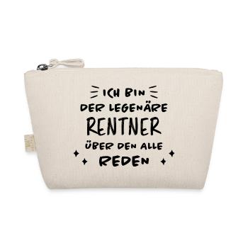 Rentner Lustiger Spruch Rente Ruhestand Geschenk - Bio-Täschchen - Natur - Vorne