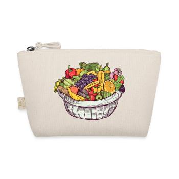 A basket filled with vegetables and fruit, transparent - Organic Pouch - nature - Front