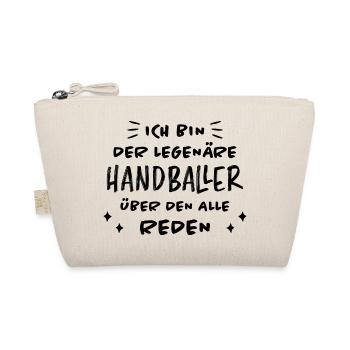 Handball Lustig Spruch Handballer Spieler Geschenk - Bio-Täschchen - Natur - Vorne