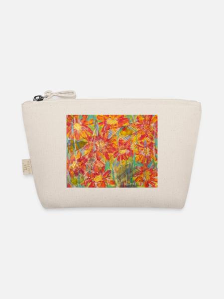 Living flower meadow in impression style - Organic Pouch - nature - Front