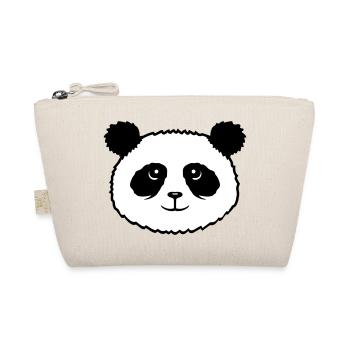 Panda Bear Face Mignon Kawaii Sourire Mignon - Trousse biologique - nature - Devant