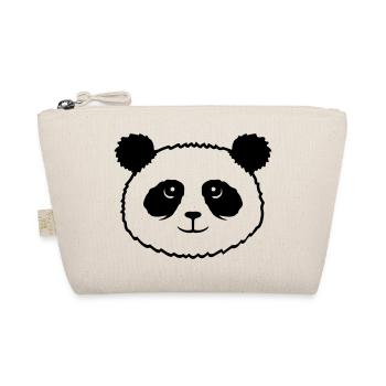 Panda Bear Face Mignon Tête Mignon Sourire Mignon Nice - Trousse biologique - nature - Devant