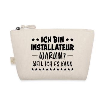 Installateur Spruch Heizung Installateur Geschenk - Bio-Täschchen - Natur - Vorne