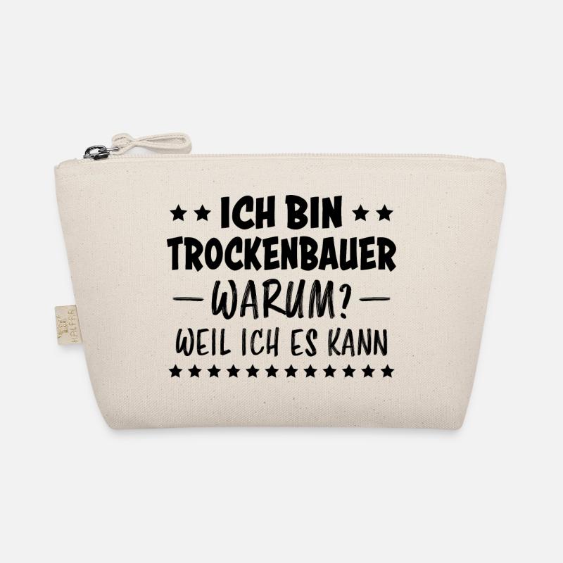 Trockenbauer Lustiger Spruch Handwerker Geschenk Bio-Täschchen