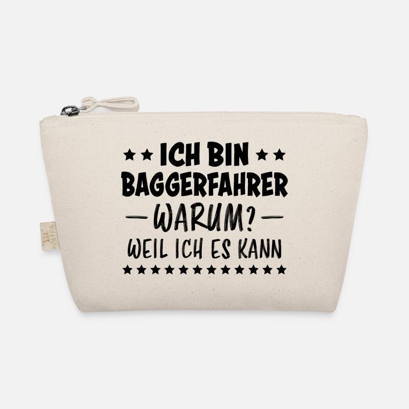 Baggerfahrer Lustiger Spruch Beruf Bagger Geschenk Bio-Täschchen