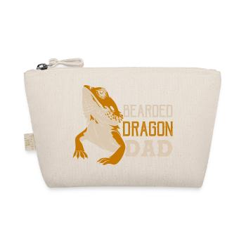 Bearded Dragon Dad Reptile Lizard Lover - Organic Pouch - nature - Front