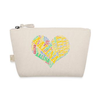 t-shirt Aalina coeur t-shirt nuage de mots - Trousse biologique - nature - Devant