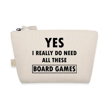 boardgame chess backgammon game night - Bio-Täschchen - Natur - Vorne