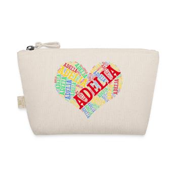 t-shirt Adelia word cloud coeur idée cadeau - Trousse biologique - nature - Devant