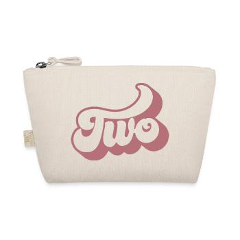 Two 2nd Birthday For Girls 2 Years Old - Organic Pouch - nature - Front