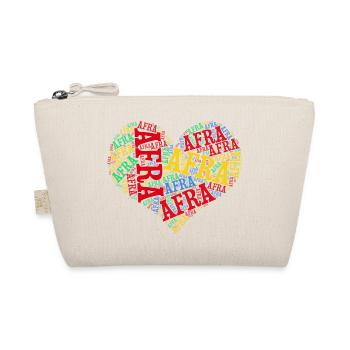 t-shirt Afra word cloud collage coeur t-shirt - Trousse biologique - nature - Devant