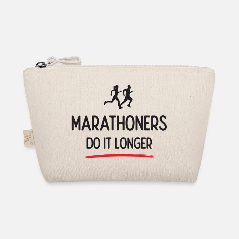 Marathoners Do It Longer - Organic Pouch - nature