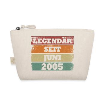 Legendär seit Juni 2005 Geburtstagsgeschenk - Bio-Täschchen - Natur - Vorne