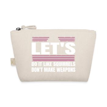 family happy birthday present idea disarmament - Bio-Täschchen - Natur - Vorne