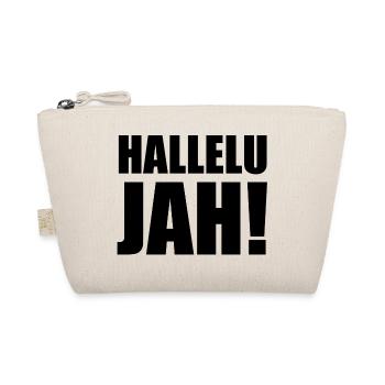Hallelu Jah schwarz - Bio-Täschchen - Natur - Vorne