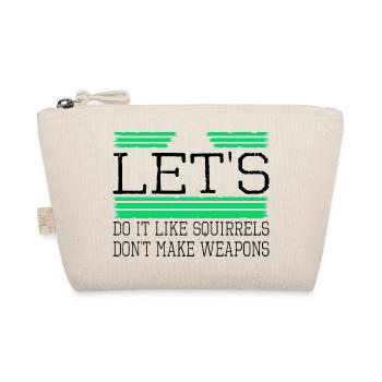funny quote peace symbol present idea global peace - Bio-Täschchen - Natur - Vorne