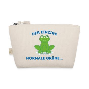 Frosch normale Grüne - Bio-Täschchen - Natur - Vorne