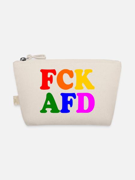 Fck afd - Bio-Täschchen - Natur - Vorne