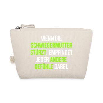 Schwiegermutter Familie Spruch - Bio-Täschchen - Natur - Vorne