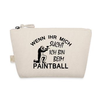 Paintball Airsoft - Bio-Täschchen - Natur - Vorne
