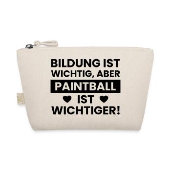 Paintball Airsoft - Bio-Täschchen - Natur - Vorne