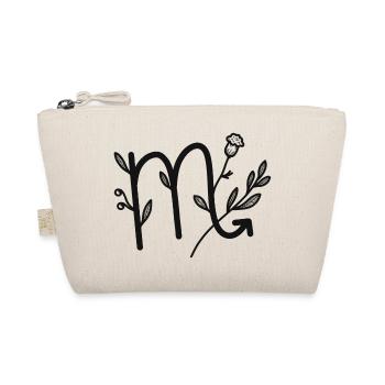 Zodiac sign Scorpio Floral & Minimalist - Organic Pouch - nature - Front
