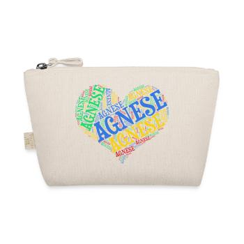 t-shirt Agnese mot nuage coeur idée cadeau - Trousse biologique - nature - Devant
