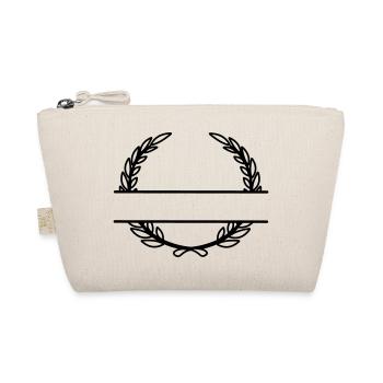Laurel wreath name banner - Organic Pouch - nature - Front