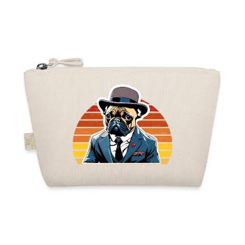 Chien Bouledogue Français T-shirt Chien drôle de chien design Chiens - Trousse biologique - nature - Devant
