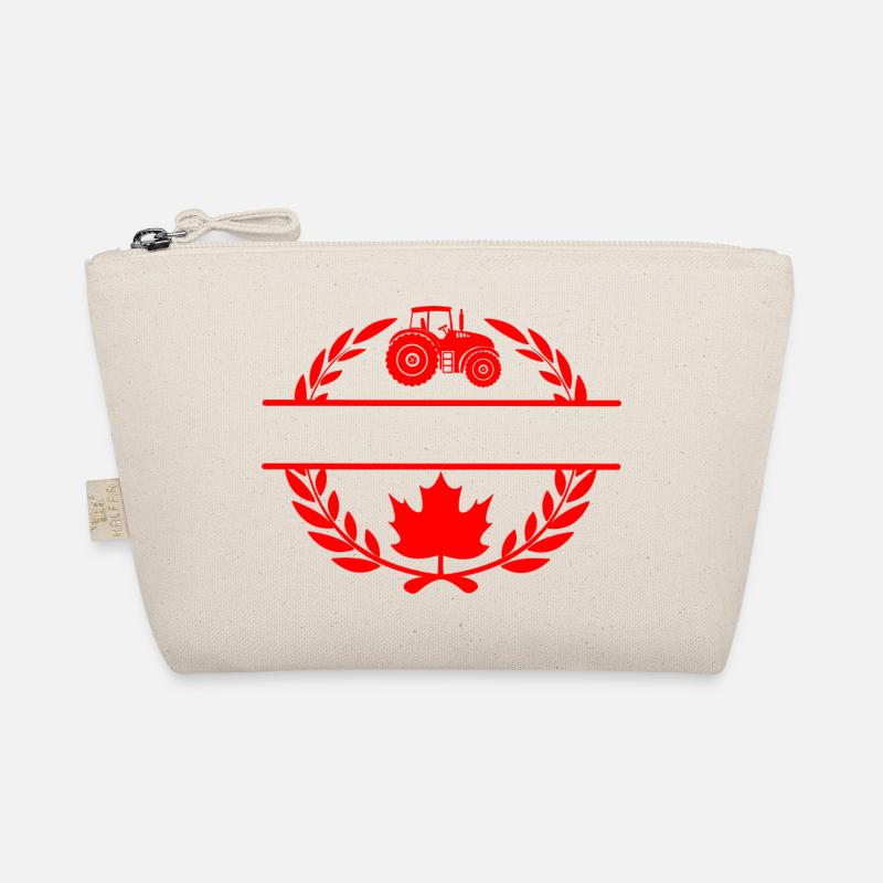 Canada maple leaf tractor laurel wreath Organic Pouch