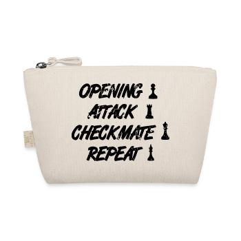 Opening move checkmate repetition - Organic Pouch - nature - Front