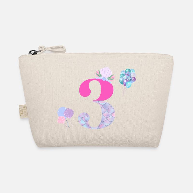 3rd birthday mermaid Organic Pouch