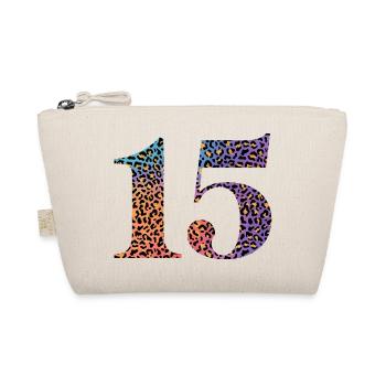15e anniversaire léopard - Trousse biologique - nature - Devant
