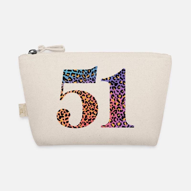 51st Birthday Leopard Organic Pouch