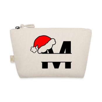 Christmas Alphabet Letter M to Personalise - Organic Pouch - nature - Front