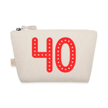 ANNIVERSARY. HAPPY BIRTHDAY. HAPPY BIRTHDAY. - Organic Pouch - nature - Front