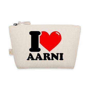 J'adore le prénom Aarni - Trousse biologique - nature - Devant