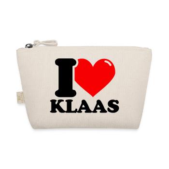 J'adore le prénom Klaas - Trousse biologique - nature - Devant