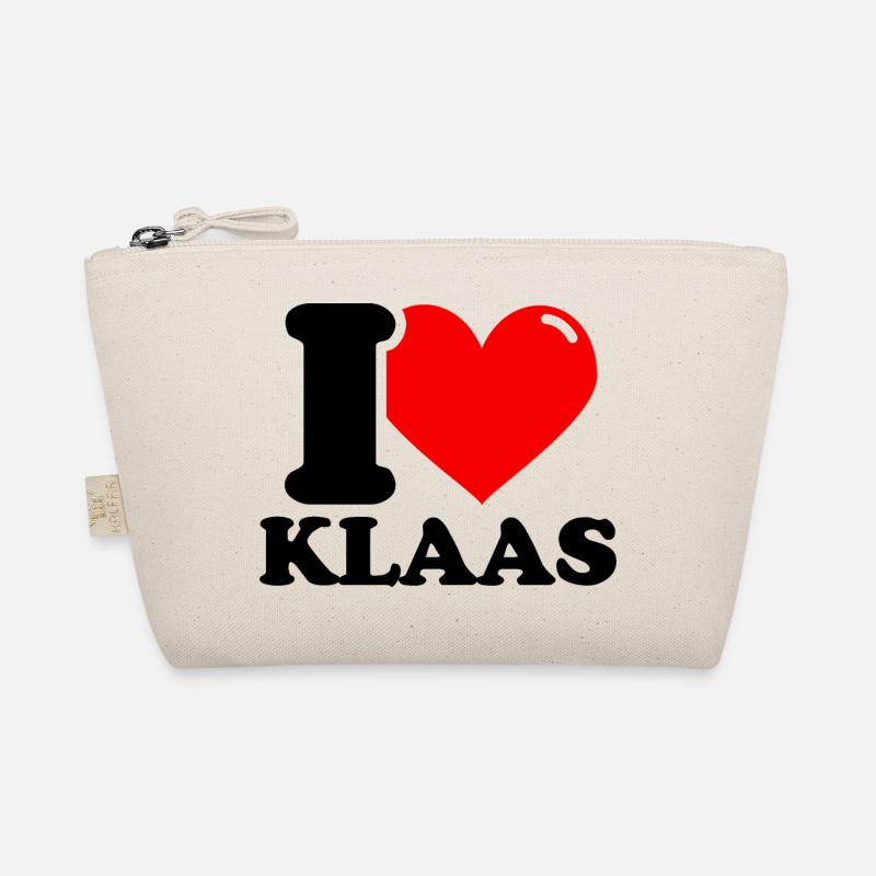 I love klaas First name Organic Pouch