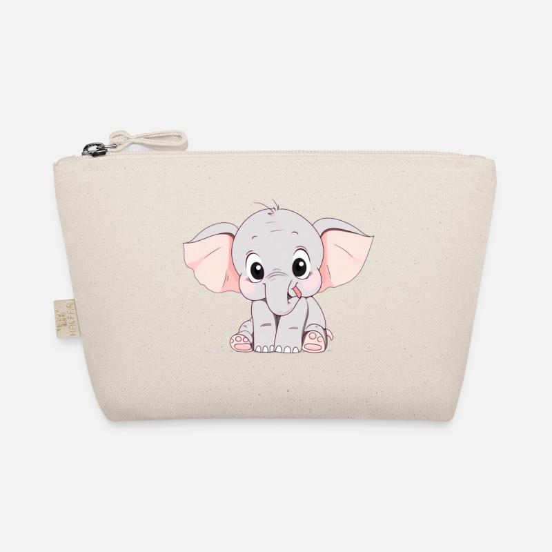 Süßer kleiner Elefant Bio-Täschchen