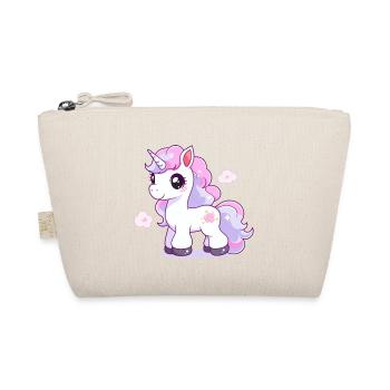 Hübsches Einhorn - Bio-Täschchen - Natur - Vorne