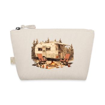 Camping Nature Wine Campfire - The Alps Designer - Organic Pouch - nature - Front
